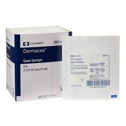 Med Vet International Gauze Sponge Dermacea™ 2 X 2 Inch,Sterile 8-Ply Square, 441211, 2/Pack, 50 Packs
