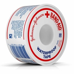 Med Vet International Waterproof Medical Tape Band-Aid Water Block™ White 1 Inch X 10 Yard Adhesive NonSterile, 38137117121, Each