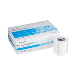 Med Vet International McKesson Silk-Like Cloth Medical Tape, 2 Inch x 10 Yard, White, 16-47120, 6/Case