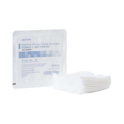 Med Vet International&nbsp;McKesson Sterile USP Type VII Gauze Sponge, 16-Ply, 4 x 4 Inch, 16-4276, 10/Tray