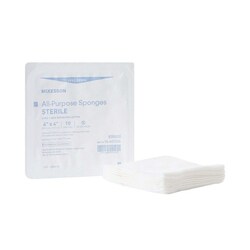 Med Vet International McKesson Sterile Nonwoven Sponge, 4-Ply, 4 x 4 Inch, 16-602326, 960/Case
