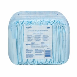 Med Vet International Disposable Underpad TENA Extra 23 X 36 Inch Polymer Light Absorbency, 355, 150/Case