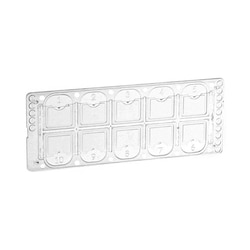 Med Vet International McKesson Acrylic Microscope Precision Cell Slide, 10-Chamber, 177-3805, 100/Box