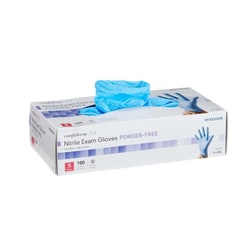 Med Vet International&nbsp;McKesson Confiderm 3.8 Nitrile Exam Glove, Small, Blue, NonSterile, 14-684, 100/Box