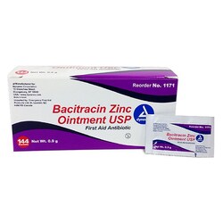 Med Vet International Dynarex Bacitracin Zinc Ointment, 9g, Foil Packet,