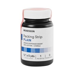Med Vet International McKesson Packing Strip, ½ Inch x 5 Yard, 61-59220, Each
