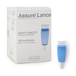 Med Vet International Assure Safety Lancet, Sterile, 980128, 4800/Case