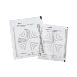 Med Vet International&nbsp;McKesson Nonsterile Plastic Wound Measuring Guide, 5 x 7 Inch, 533-30012100, 100/Box