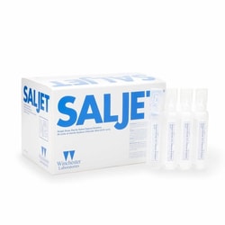 Med Vet International&nbsp;Irrigation Solution Saljet 0.9% Sodium Chloride, Preservative Free Not for Injection Unit Dose Vial 30 mL, 64938-009-01, 240/Case