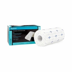 Med Vet International MedFix Water Resistant Dressing Retention Tape with Liner, White, 6 Inch X 11 Yard, Nonwoven, NonSterile, MSC4006, 1/Box