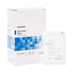 Med Vet International McKesson Eye Pad, 2-1/8 x 2-5/8 Inch, 16-4282, 1/Pack
