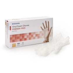Med Vet International&nbsp;McKesson Vinyl Exam Glove, Extra Small, Clear, NonSterile, 14-112, 100/Box