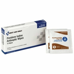 Med Vet International PVP Prep Pad First Aid Only 10% Strength Povidone Iodine Individual Packet Medium NonSterile, 12-015-004, 1/Box