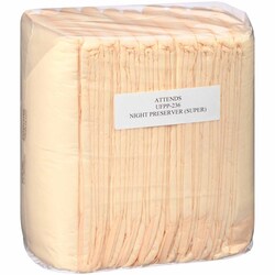 Med Vet International&nbsp;Disposable Underpad Attends Care Night Preserver 23 X 36 Inch Cellulose / Polymer Heavy Absorbency, UFPP-236, 10/Pack