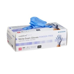 Med Vet International&nbsp;McKesson Confiderm 3.5C Nitrile Exam Glove, Small, Blue, 14-6974C, 2000/Case