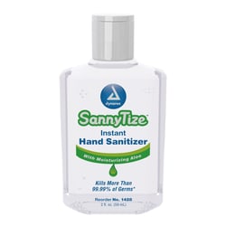 Med Vet International&nbsp;Dynarex Instant Hand Sanitizer, 2 oz. Square Bottle, 144/Case