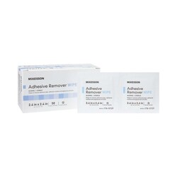 Med Vet International McKesson Adhesive Remover, 2-2/5 x 2-2/5 Inch Wipe, 176-5729, 1/Pack