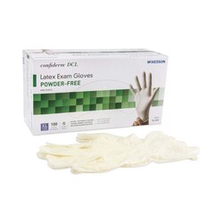 Med Vet International&nbsp;McKesson Confiderm Latex Exam Glove, Extra Large, Ivory, NonSterile, 14-320, 100/Box