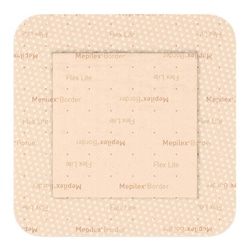 Med Vet International Mepilex Border Flex Lite Silicone Foam Dressing, 6 x 6in, 5/Box, 581500, 10 Boxes