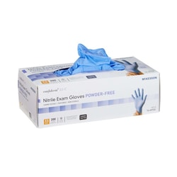 Med Vet International&nbsp;McKesson Confiderm 3.5C Nitrile Exam Glove, Extra Small, Blue, 14-6972C, 2000/Case