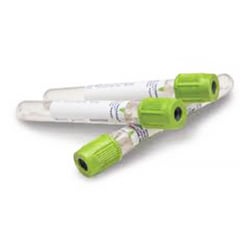 Med Vet International&nbsp;BD Vacutainer Barricor, Blood Collection Tube, Plastic, 3mL, 13 x 75mm, Lime, 100/Box