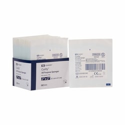 Med Vet International Nonwoven Sponge Curity™ 2 X 2 Inch, Sterile 4-Ply Square, 8042, 2/Pack