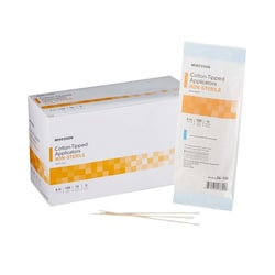 Med Vet International McKesson Swabsticks, Cotton-Tip, Wood Shaft, 6 Inch, 24-106, 10000/Case