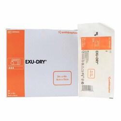 Med Vet International Super Absorbent Dressing EXU-DRY Anti-Shear 3 X 4 Inch Rectangle, 5999034, Each