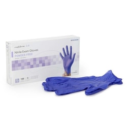 Med Vet International&nbsp;McKesson Confiderm 3.0 Nitrile Exam Glove, Extra Large, Blue, 14-6N38EC, 100/Box