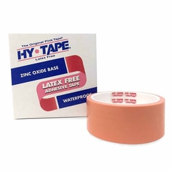 Med Vet International Waterproof Medical Tape Hy-Tape Pink 1 Inch X 5 Yard Zinc Oxide Adhesive Zinc Oxide NonSterile, 110BLF, 36/Case