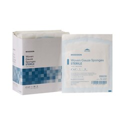 Med Vet International&nbsp;McKesson Sterile Gauze Sponge, 12-Ply, 4 x 4 Inch, 16-4241, 1500/Case