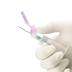 Med Vet International BD Vacutainer Eclipse™ Blood Collection Needle 22 Gauge 1-1/4 Inch Needle Length Safety Needle Without Tubing Sterile, 368608, 48/Box
