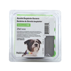 Med Vet International Nobivac Lyme Canine Vaccine, 1x25 Dose/pack, Quantity: