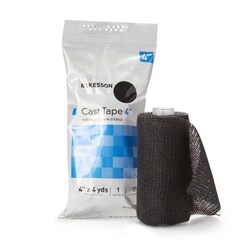 Med Vet International&nbsp;McKesson Black Cast Tape, 4 Inch x 4 Yard, 115-4A, 10/Box