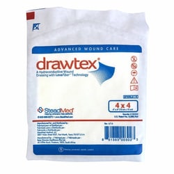 Med Vet International Hydroconductive Wound Dressing Drawtex 4 X 4 Inch