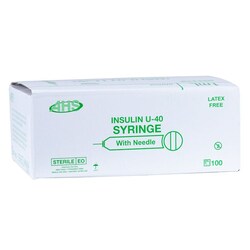 Med Vet International&nbsp;AHS Syringe & Needle, .5mL, Permanent Needle, 29G X 1/2