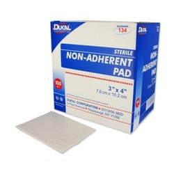 Med Vet International Non-Adherent Dressing Dukal™ 3 X 4 Inch Sterile Rectangle, 134, 100/Box