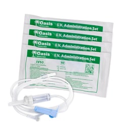 Med Vet International&nbsp;IV Administration Set, Sterile, 60dr/mL 72
