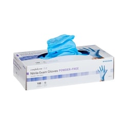 Med Vet International&nbsp;McKesson Confiderm 3.8 Nitrile Exam Glove, Large, Blue, NonSterile, 14-688, 1000/Case