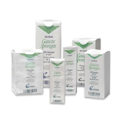 Med Vet International&nbsp;Cypress NonSterile Gauze Sponge, 8-Ply, 2 x 2 Inch, 40-28, 200/Box