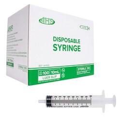 Med Vet International AHS Syringe, 10mL, Luer Slip, 1000/Case, AH10S, Quantity: