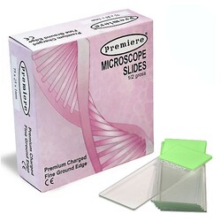 Med Vet International Charged Slides (Green), Quantity: Pack of 10