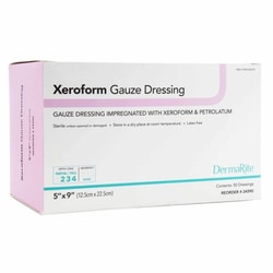Med Vet International Xeroform Petrolatum Impregnated Dressing, Rectangle,