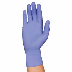 Med Vet International&nbsp;Exam Glove PremierPro&trade; Plus Large NonSterile Nitrile Standard Cuff Length Textured Fingertips Blue Chemo Tested, 5064, 200/Box