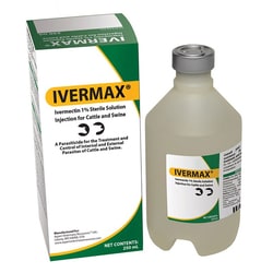 Med Vet International (Ivermectin) Ivermax Injection 1%, 250ml, Quantity: