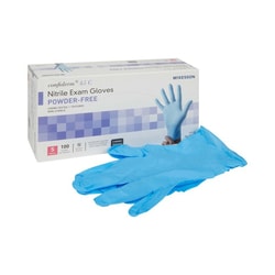 Med Vet International&nbsp;McKesson Confiderm 4.5C Nitrile Exam Glove, Small, Blue, NonSterile, 14-654C, 100/Box