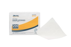 Med Vet International&nbsp;Dukal&trade; Gauze Sponge, 4 x 4 Inch, 8-Ply, 8509, 200/Bag