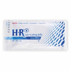 Med Vet International Lubricating Jelly HR One Shot 3 Gram Individual Packet Sterile, 207, 144/Box, 6 Boxes