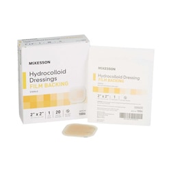Med Vet International&nbsp;McKesson Hydrocolloid Dressing, 2 x 2 Inch, 1886, Each
