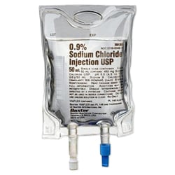 Med Vet International&nbsp;Sodium Chloride 0.9% IV Bag, 96X50mL